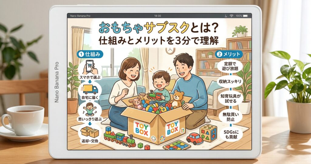 おもちゃサブスクとは？仕組みとメリットを3分で理解
